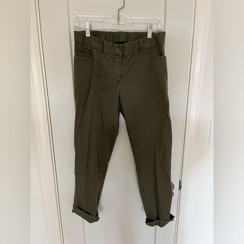 Hatch Maternity Green Chino Pants